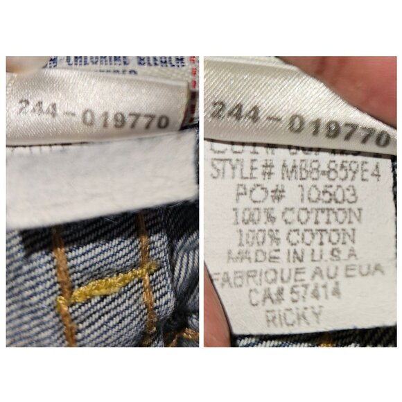 True Religion Ricky Flap Pockets Straight Leg Cotton Jeans Men 33 (30) USA Made - Picture 9 of 10